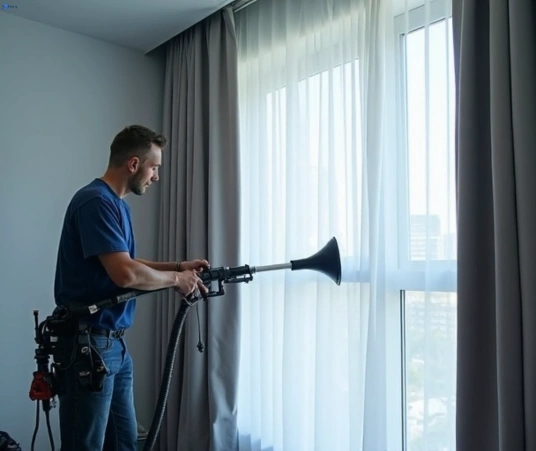 Professional commercial curtain cleaning process equipment Matty Curtain Cleaning ninderry